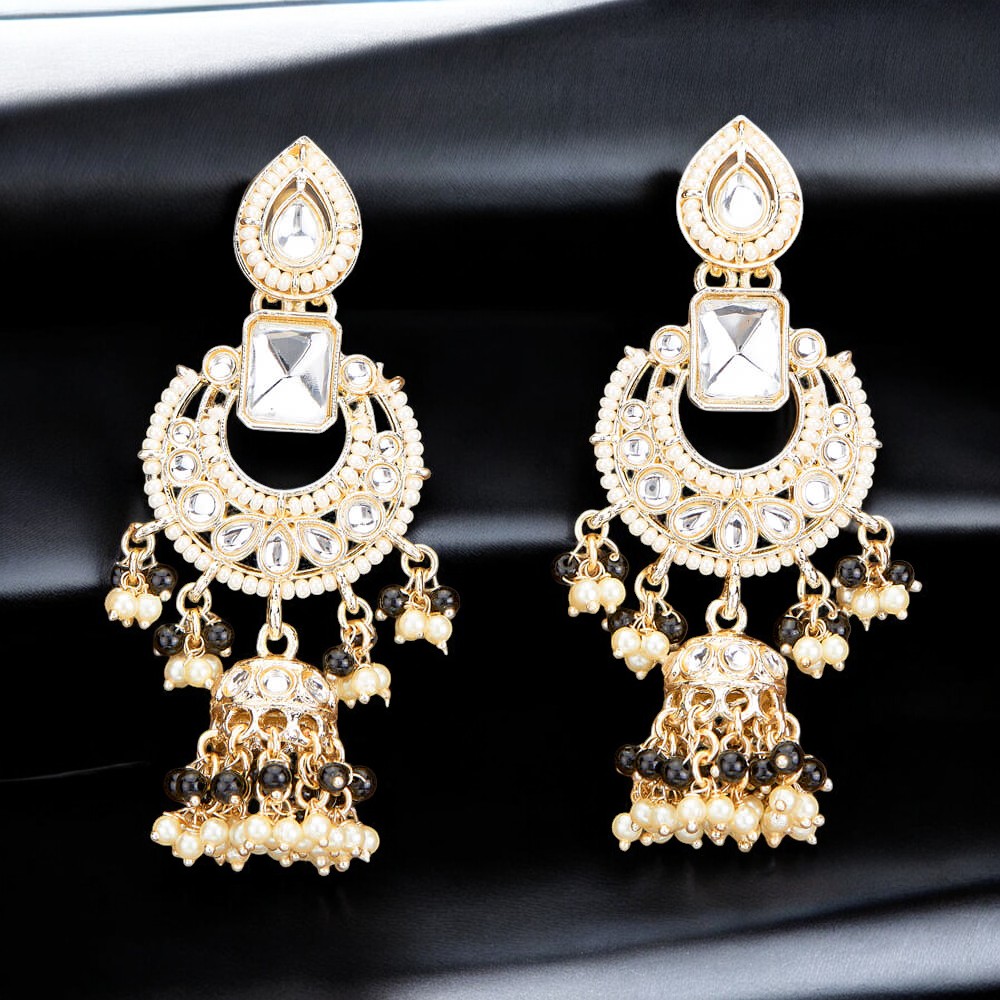 110378_Indo Western Jhumki With Gold Plating BLACK-Photoroom