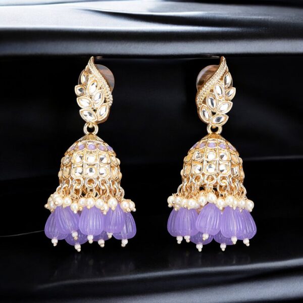 Indo Western Pearl Earring With Gold Plating