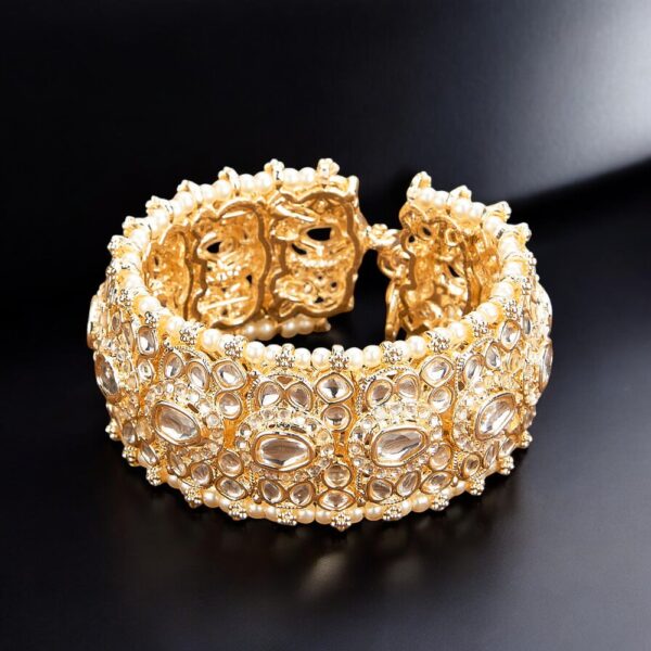 Indo Western Classic Bracelet With Gold Plating