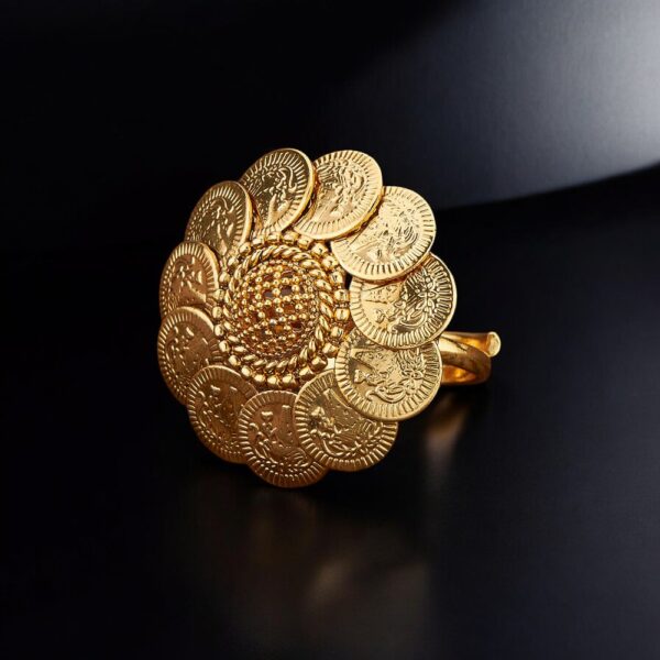 Antique Temple Ring With Gold Plating
