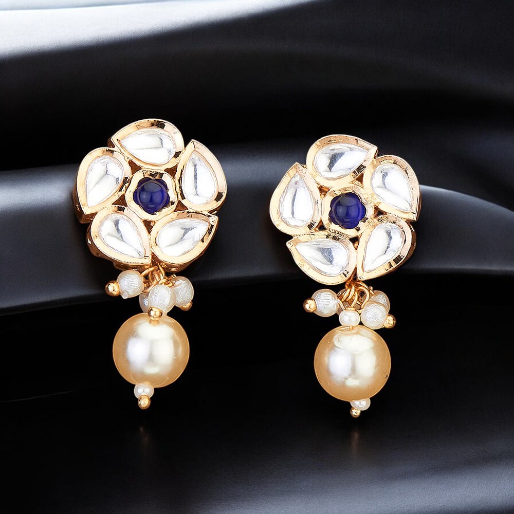 351142_Kundan Classic Tops With Gold Plating BLUE-Photoroom