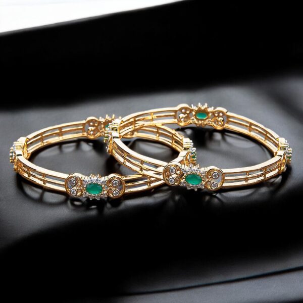 Classic Bangles With 2 Tone Plating