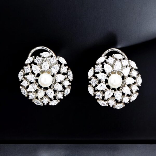 Pearl Tops With Gold Rhodium Plating