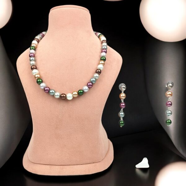Western Colorful Statement Pearl Necklace