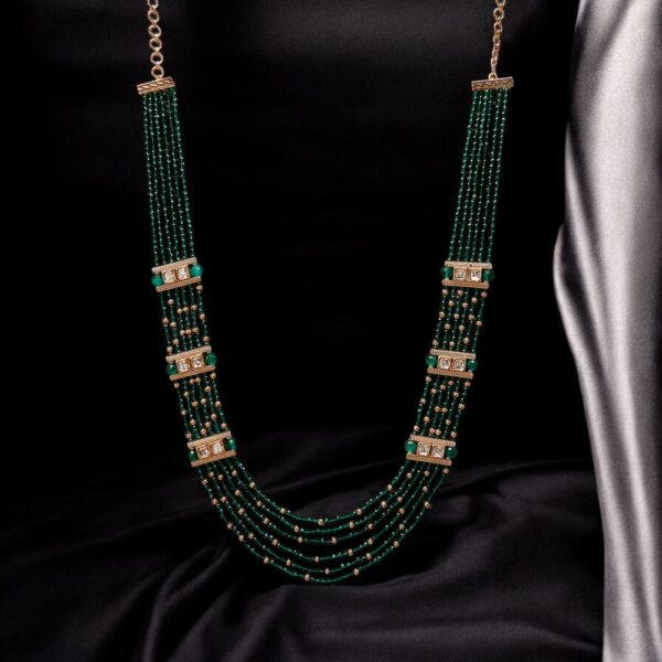 Antique Mala Necklace With Rose Gold Plating