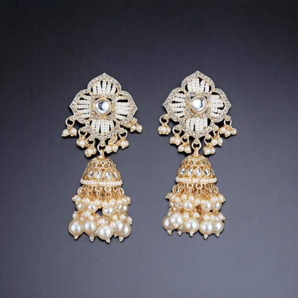 Indo Western Jhumki With Gold Plating