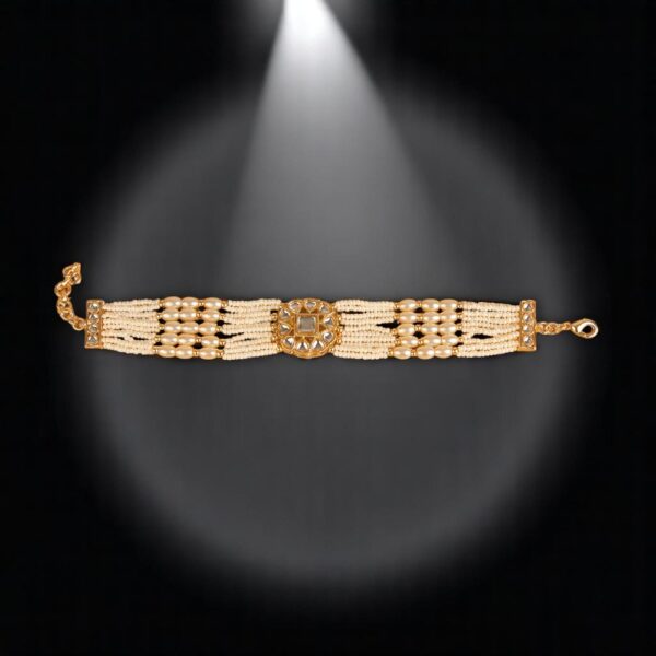 Indo Western Classic Bracelet With Gold Plating
