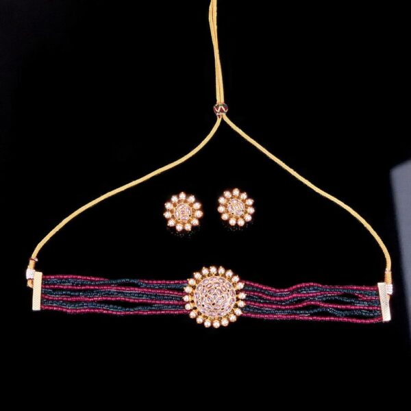 Antique Choker Necklace With Gold Plating