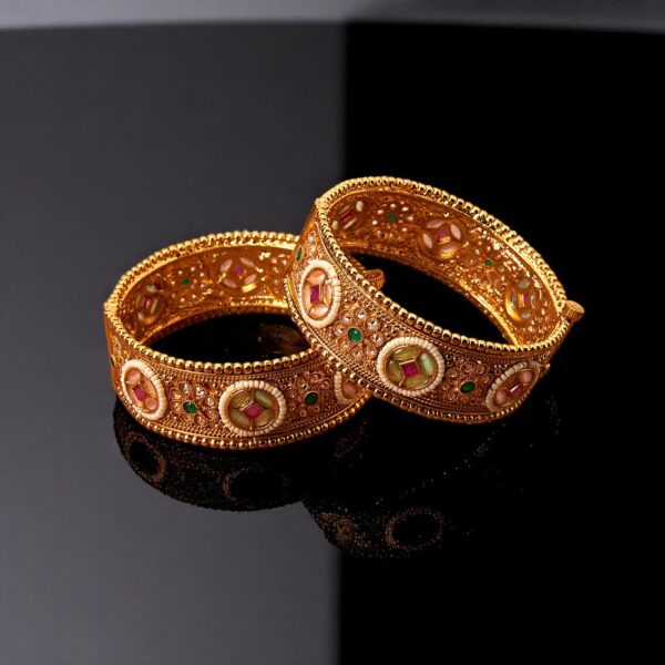 Antique Classic Bangles With Gold Plating