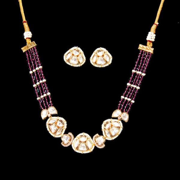 Kundan Choker Necklace Set With Gold Plating