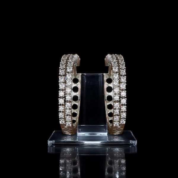 Cz Classic Bali With Carat 2 Tone Black Rhodium Plating