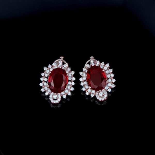 Cubic Zirconia Classic Tops With Rhodium Plating