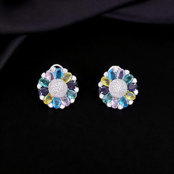 Cubic Zirconia Classic Tops With Rhodium Plating
