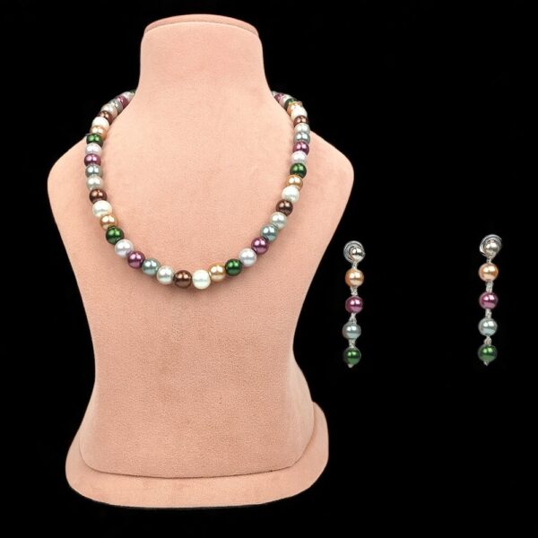 Western Colorful Statement Pearl Necklace