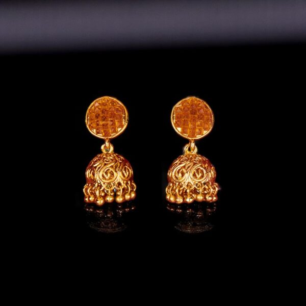 Antique Delicate Jhumki With Gold Plating